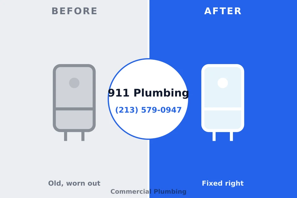 Before and after: plumbing repair Dunmore, PA
